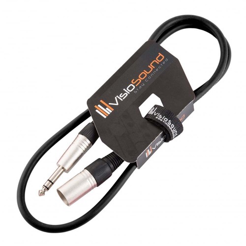 Câble xlr mâle jack trs - câble,
