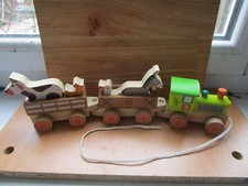 JOUET LOCOMOTIVE TRAIN EN BOIS