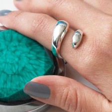 Magnifique bracelet ouvert en argent massif 925 élégant design de mode