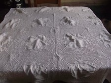 /? LINGE ANCIEN  ( nappe ajourée  ) ?   /