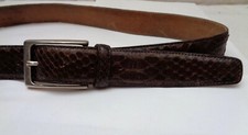 Ceinture en cuir python vintage made in Italy - T 90