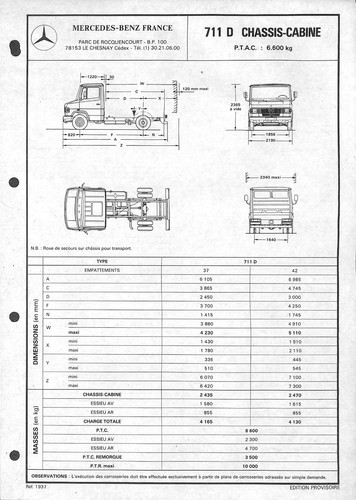 Mercedes chassis cabine - mercedes, /