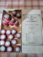 mercerie ancienne - 1 bobine de cordonnet de soie A LA SOIE PARIS TETE DE CHEVAL