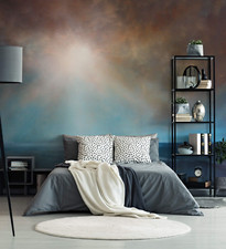 Chambre Papier Peint 260x384 CM Photo Décoration Murale Vivant Pièce Bleu Plage