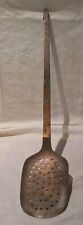 Grande Écumoire En Cuivre Massif XIXÈME SIÈCLE Art Déco Cuisine Longueur 48,5 cm