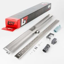 Caniveau Lignes Fente 1000 X 70 MM Réglable en Hauteur Siphon de Sol Duschrost