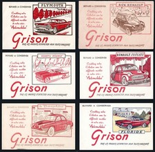 6 BUVARDS GRISON