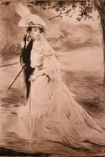 Edgar CHAHINE (Vienne 1874 - Paris 1947) En Promenade. 1905