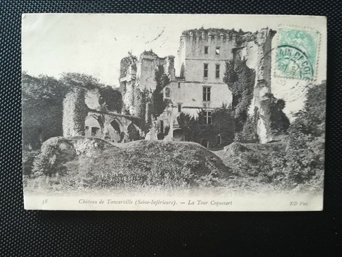 Cpa tancarville château - cpa, 76