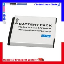 Batterie 900mAh type SLB-07A SLB07A Pour Samsung PL150 PL170 TL100 TL210 TL220
