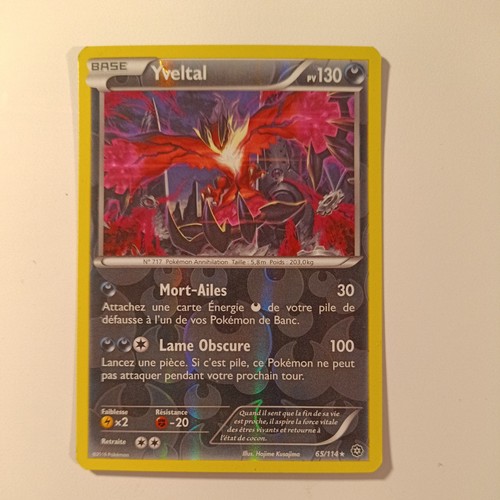 Carte pokémon yveltal - carte,