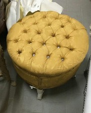Pouf Ronde Baroque Capitonné