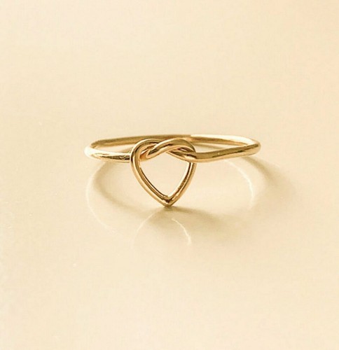 Bague fine unique cœur - bague,