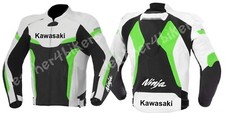 KAWASAKI Veste en Cuir de Moto Veste de Motard en Cuir Veste en Cuir Motard 56