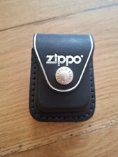 Etui ceinture en cuir noir neuf pour briquet Zippo 