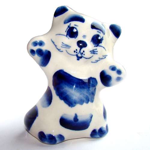 Figurine chat debout - figurine,