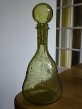 BIOT CARAFE A VIN  VERRERIE BULLER SOUFFLER BOUCHE SIGNEE