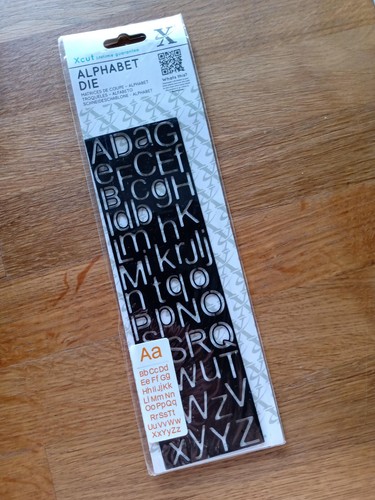 Cut alphabet metal - x-, die