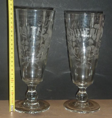 Rare grands verres anciens - grands,