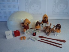 PLAYMOBIL vintage exploration polaire famille esquimaux igloo / 3465 de 1985 #1