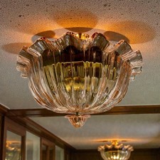plafonnier encastré en verre