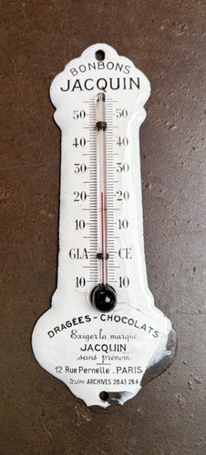 Thermomètre émaillé ancien - émaillé,