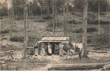 MIKIH-0848 95 FORET DE CARNELLE HUTTE DE BUCHERONS