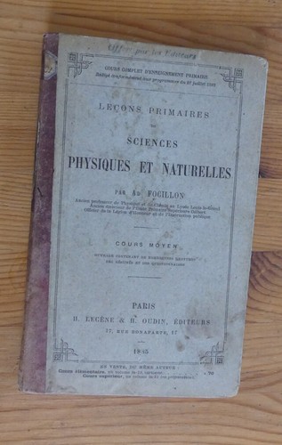 Livre scolaire ancien sciences - ancien,