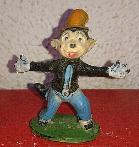 Ancien jouet figurine loup - jouet,
