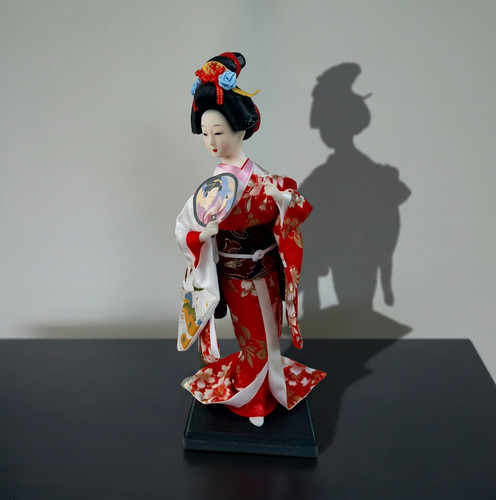 Vintage japanese geisha doll - japanese,