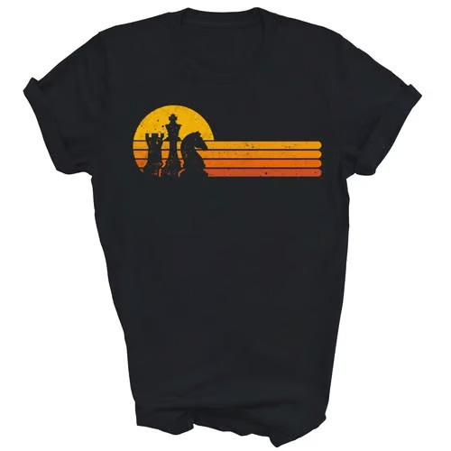Vintage chess player sunset - chess,