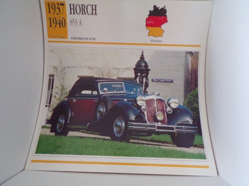 Fiche carte card voiture - voiture, car