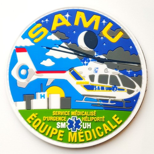 écusson samu smur smuh - smuh, pvc