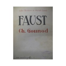 GOUNOD Charles Faust Chant Piano