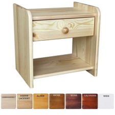 LOT TABLE DE CHEVET CONSOLE DE CHEVET PIN - NEUF style campagnard BOIS MASSIF