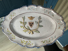 Plat Ovale Faience XXéme