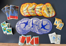 Lot de 35 Etiquettes de Bagage Anciennes / 7 différentes modèles