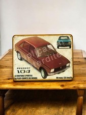 plaque métal vintage Peugeot
