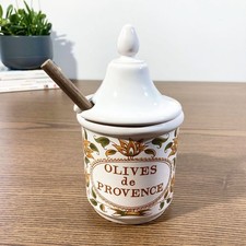Pot à olives en faïence de