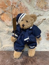 Ours Teddy Vintage Marin avec Pagaie
