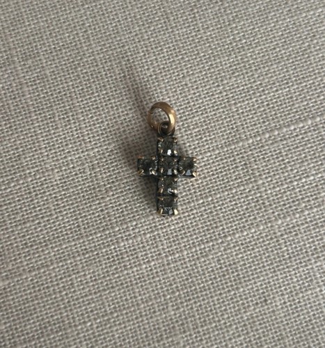 Pendentif croix strass - croix, de