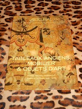 CATALOGUE VENTE ARTCURIAL - TABLEAUX ANCIENS, MOBILIER ET OBJETS D'ART 