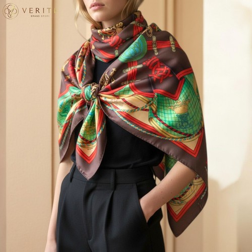 Rare vintage foulard soie - foulard, en