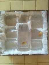 Service whisky cristal taillé main Artisanat de Lorraine - Neuf coffret origine