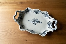 Plat ancien faience blanche