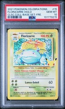 PSA 10 gem mint - Carte Pokémon Florizarre 15/102 - 2021 Célébrations 25 ans FR