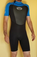 Combinaison néoprene Animal AMP 3/2 Short Wetsuit Backzip Divesuit Skinsuit