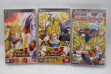 PSP DRAGONBALL Z Shin Budoukai 1 2 & TAG VS 3 Jeux Set Import Japon DBZ