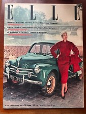 ELLE Magazine N°408 du28/09/1953; La robe droite, le manteau martingale