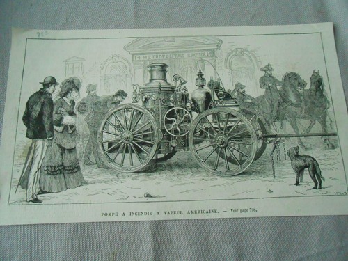 Gravure 1872 pompe - 1872,